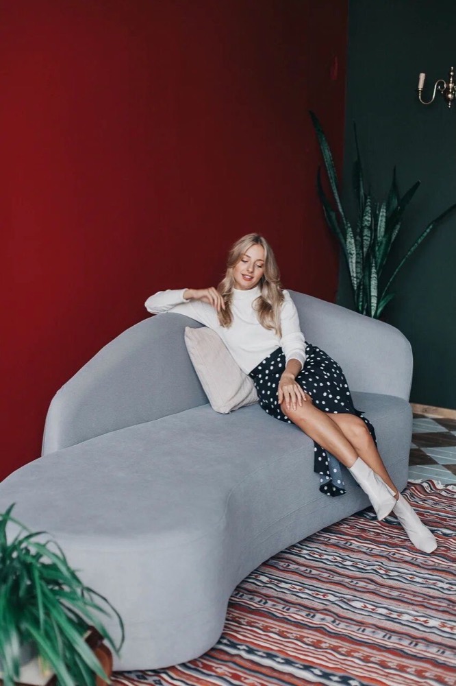 Polka Dot Slip Skirt